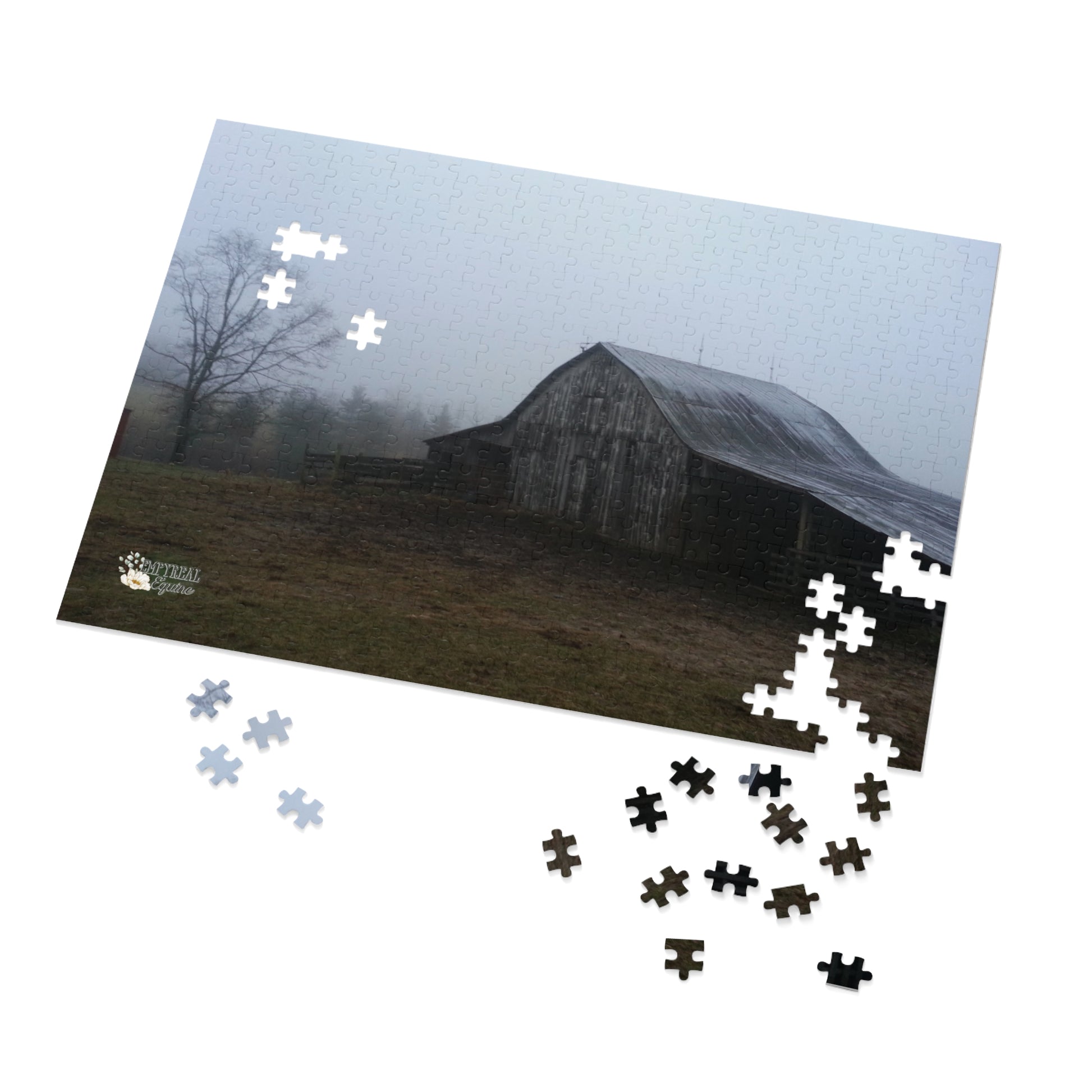 Rustic Barn Jigsaw Puzzle, Farm Themed Puzzle, Tin Box Puzzle, Family Game Night Puzzle, Relaxing Puzzle Gift